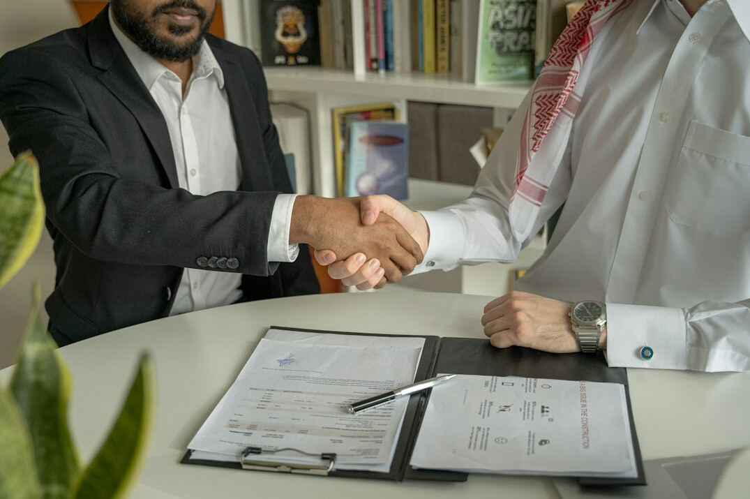 ethical business handshake
