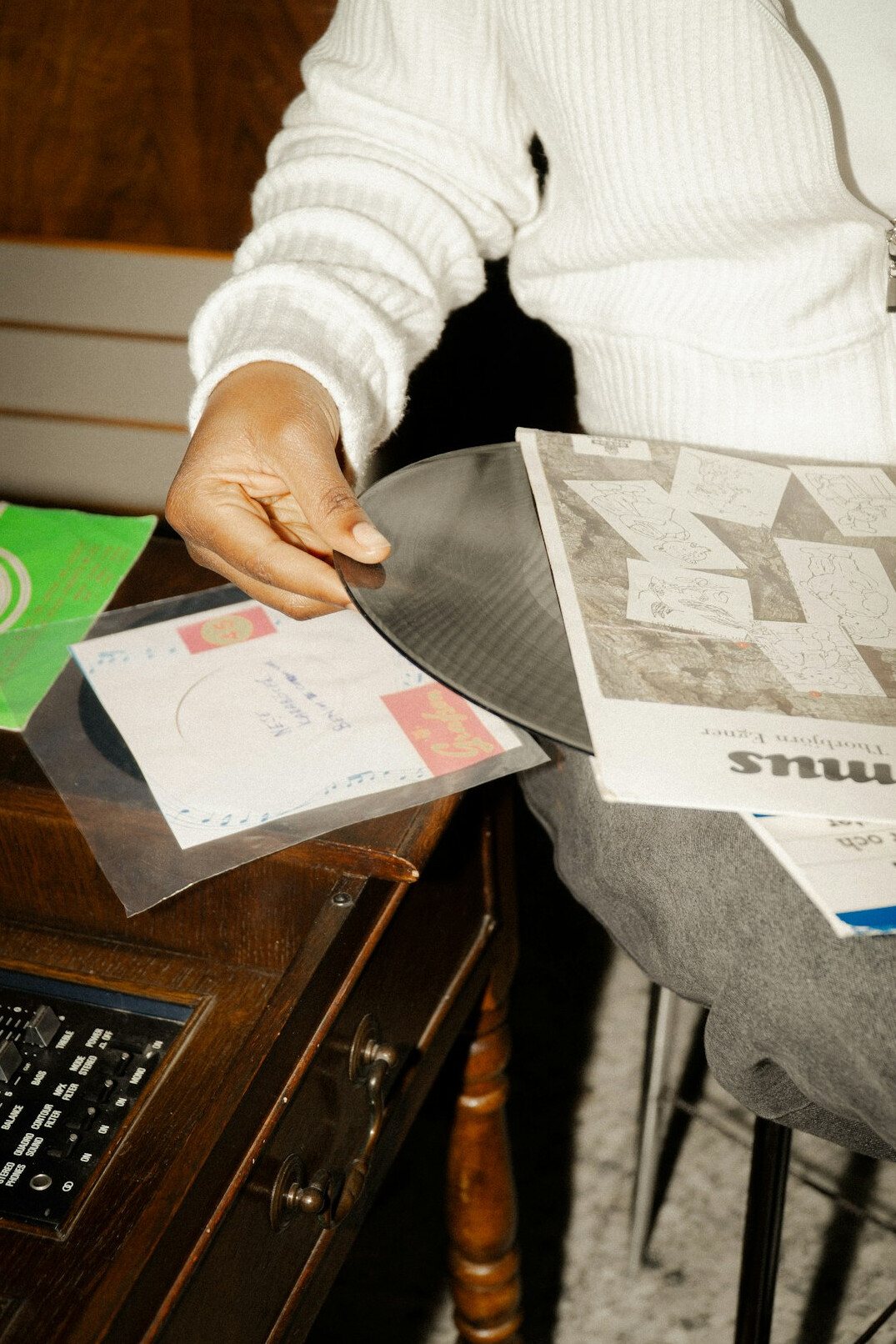 documents on table transparency