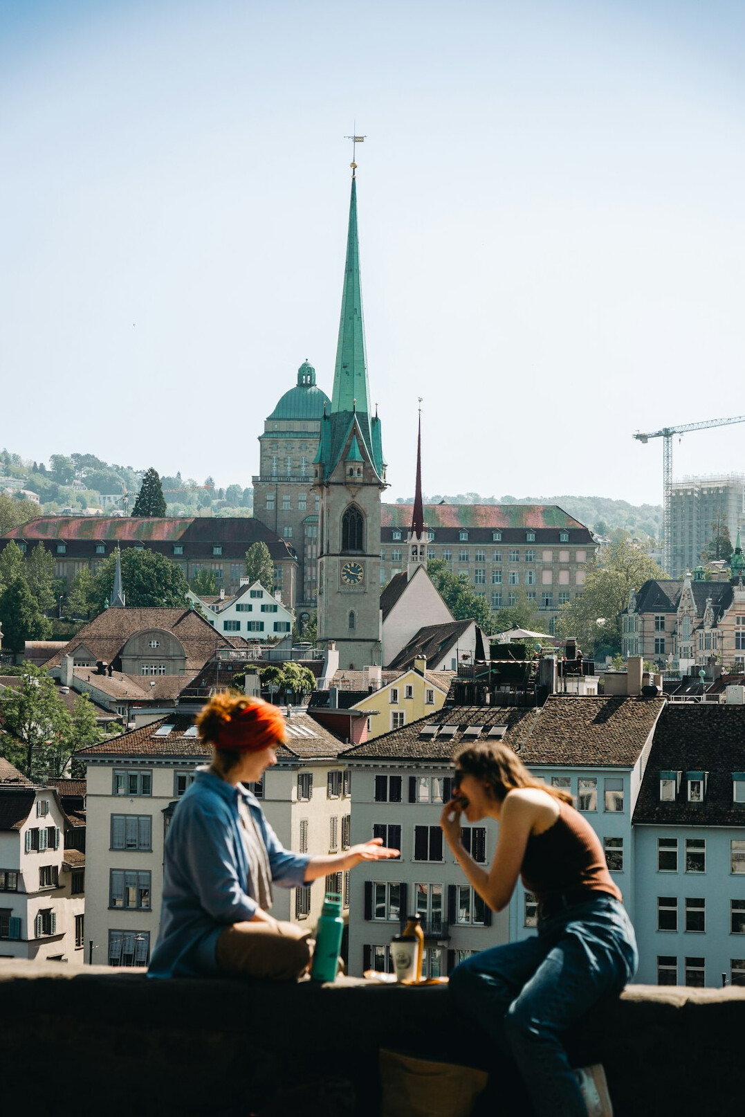 swiss business people discussion