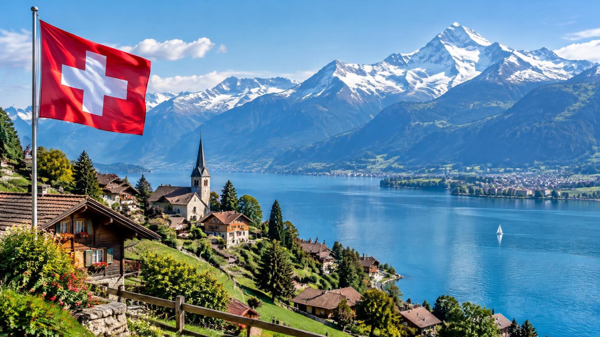 swiss mountains landscape